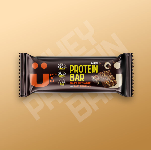 Oats Brownie With Dark Chocolate - Ubar - 20 Grams Protein in each 60 –  Ubars